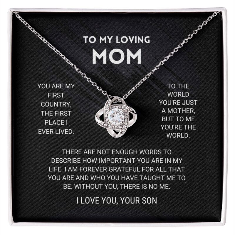 Mom Love Knot Necklace From Son - Image 10
